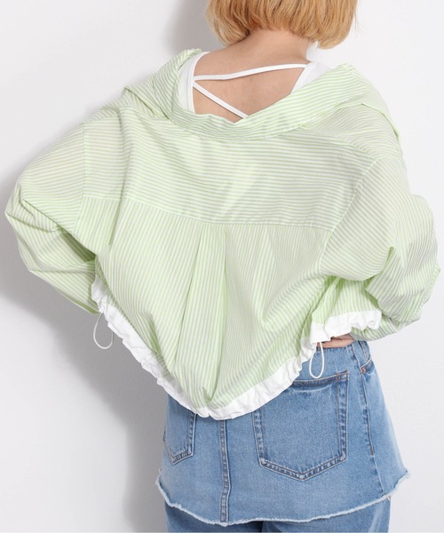 cepo（セポ）の「アシメストラップタンク（タンクトップ・レディース・ミント/ブラック×ホワイト/ブラック/ホワイト×ブラック/オフホワイト・M）」の6枚目の写真