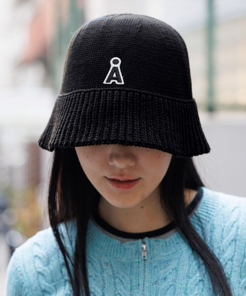 ALAND(エーランド)の「【UNISEX】ALAND/ニットHAT 2103464(ハット・レディース・ベージュ/ブラック・FREE)」の2枚目の写真