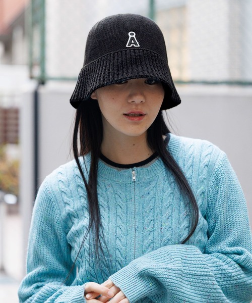 ALAND(エーランド)の「【UNISEX】ALAND/ニットHAT 2103464(ハット・レディース・ベージュ/ブラック・FREE)」の4枚目の写真