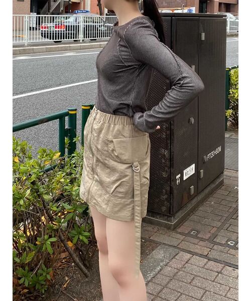 MURUA（ムルーア）の「カーゴミニスカート（スカート・レディース・ダークグレー/ベージュ/カーキ・1/2）」の15枚目の写真