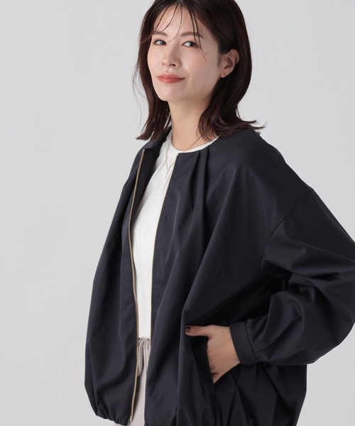 Elura(エルーラ)の「大人リュクスブルゾン/995218(その他アウター・レディース・オフホワイト/ネイビー・LARGE/MEDIUM)」の7枚目の写真