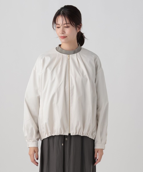 Elura(エルーラ)の「大人リュクスブルゾン/995218(その他アウター・レディース・オフホワイト/ネイビー・LARGE/MEDIUM)」の17枚目の写真