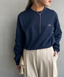 LACOSTE（ラコステ）の「[LACOSTE/ラコステ] ワンポイントロゴ ロングスリーブTシャツ（Tシャツ/カットソー）」