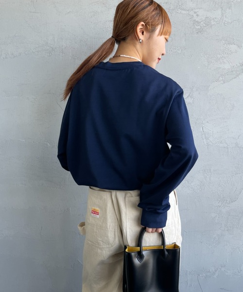 LACOSTE（ラコステ）の「[LACOSTE/ラコステ] ワンポイントロゴ ロングスリーブTシャツ（Tシャツ/カットソー・レディース・ブラック/ホワイト/アイボリー/ネイビー・2/3/4/5）」の16枚目の写真