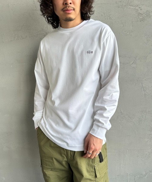 LACOSTE/ラコステ] ワンポイントロゴ ロングスリーブTシャツ（Tシャツ