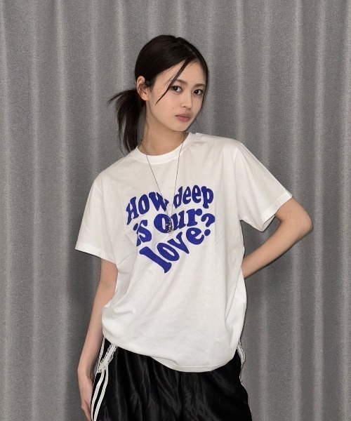 LUV IS TRUE★韓国★人気★SH SHOW US OVERFIT TEE 2色 LUV IS TRUE(ラブ・イズ・トゥルー) 人気アイテムランキング