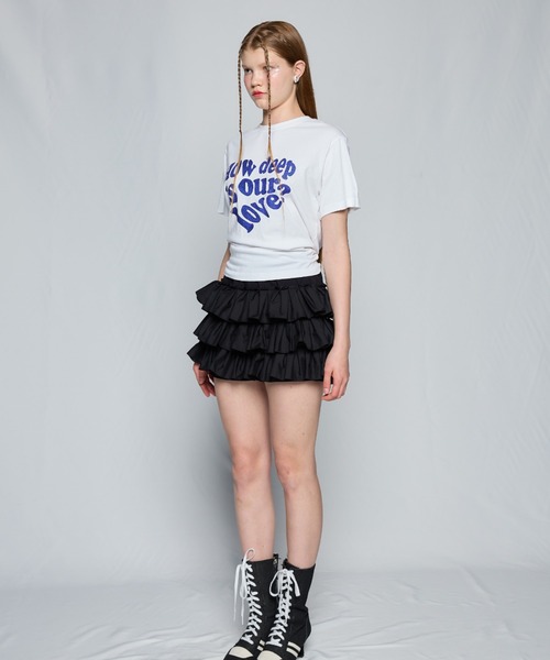 LUVISTRUE（ラヴイズトゥルー）の「【ZOZOTOWN限定】ZO LOVE TEE（Tシャツ/カットソー・レディース・ホワイト/ピンク・FREE）」の12枚目の写真