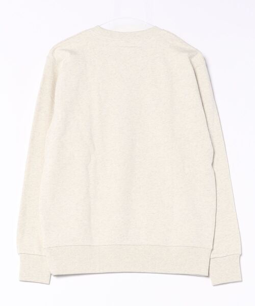 Q（キュー）の「スクエアロゴトレーナー（スウェット・レディース・オートミール/ライトグレー/ライトピンク・MEDIUM）」の6枚目の写真