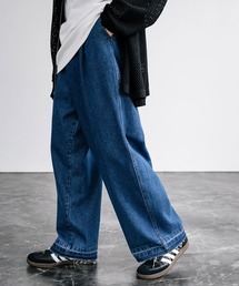 ルーズシルエットワイドデニムパンツ