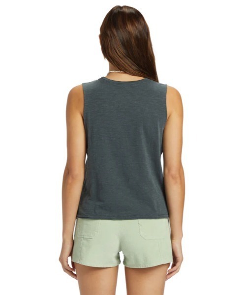 ROXY(ロキシー)の「BEACHY DAYS HLMT 2.0/ロキシーヴィンテージライクマッスルタンクトップ(Tシャツ/カットソー・レディース・ブラック/グレー・SMALL/MEDIUM/X-SMALL)」の4枚目の写真