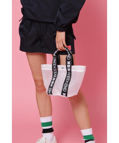 【NBB WEEKEND】メッシュトートバッグ (UNISEX)