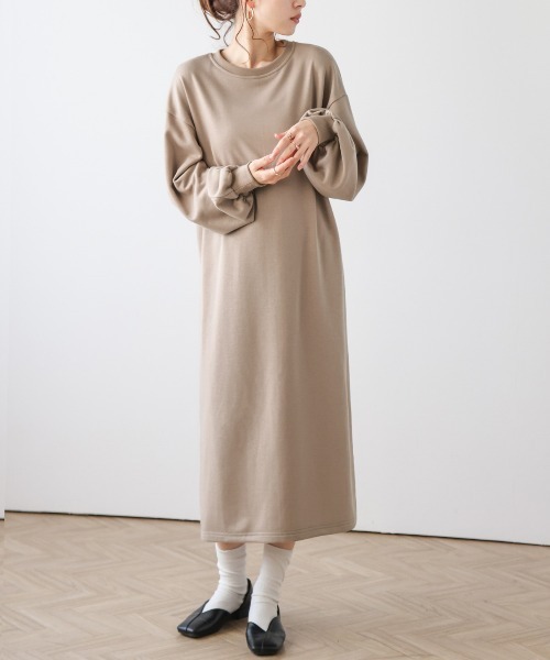 La-gemme（ラジェム）の「前後2WAYスウェットワンピース（ワンピース・レディース・ブラウン/ブラック/チャコール/杢グレー・フリー）」の19枚目の写真