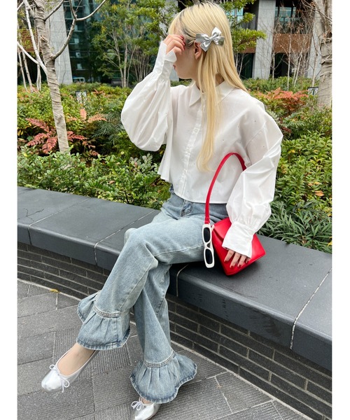 PHILLY(フィリー)の「【PHILLY】2WAYフラップショルダー(ショルダーバッグ・レディース・アイボリー/ブラック/レッド・FREE)」の5枚目の写真