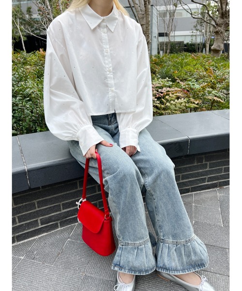 PHILLY(フィリー)の「【PHILLY】2WAYフラップショルダー(ショルダーバッグ・レディース・アイボリー/ブラック/レッド・FREE)」の6枚目の写真