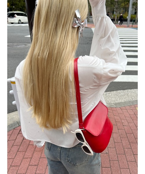 PHILLY(フィリー)の「【PHILLY】2WAYフラップショルダー(ショルダーバッグ・レディース・アイボリー/ブラック/レッド・FREE)」の8枚目の写真