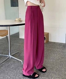 2タックハイウエストワイドスラックス