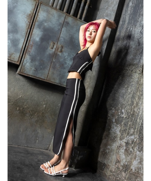 DURAS（デュラス）の「Line design set up（ワンピース・レディース・イエロー/ブラック・FREE）」の3枚目の写真