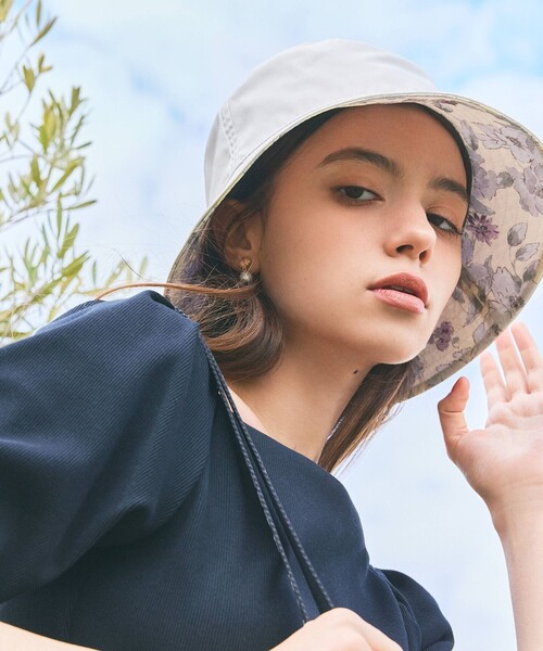 TOCCA(トッカ)の「BOTANICAL GARDEN PARTY BUCKETHAT バケットハット(ハット・レディース・ピンク系/アイボリー系・F)」の2枚目の写真