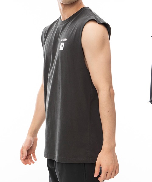 RVCA（ルーカ）の「RVCA UP STATE  CUTOFF TANK（タンクトップ・メンズ・ホワイト/ブラック・L/M）」の9枚目の写真