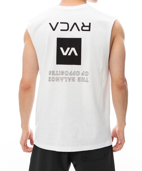 RVCA（ルーカ）の「RVCA UP STATE  CUTOFF TANK（タンクトップ・メンズ・ホワイト/ブラック・L/M）」の10枚目の写真