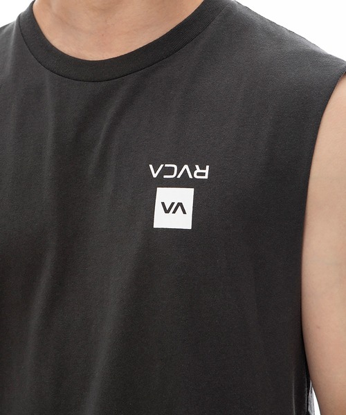RVCA（ルーカ）の「RVCA UP STATE  CUTOFF TANK（タンクトップ・メンズ・ホワイト/ブラック・L/M）」の7枚目の写真