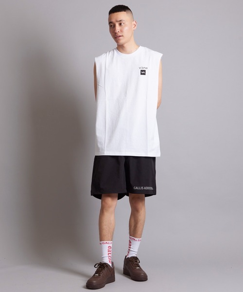 RVCA（ルーカ）の「RVCA UP STATE  CUTOFF TANK（タンクトップ・メンズ・ホワイト/ブラック・L/M）」の21枚目の写真