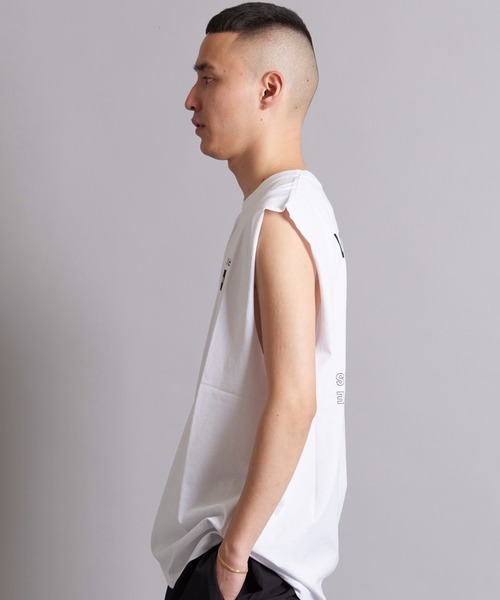 RVCA（ルーカ）の「RVCA UP STATE  CUTOFF TANK（タンクトップ・メンズ・ホワイト/ブラック・L/M）」の14枚目の写真