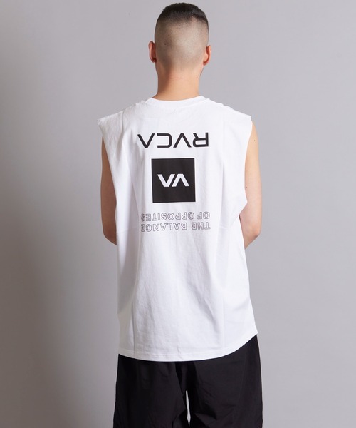 RVCA（ルーカ）の「RVCA UP STATE  CUTOFF TANK（タンクトップ・メンズ・ホワイト/ブラック・L/M）」の19枚目の写真
