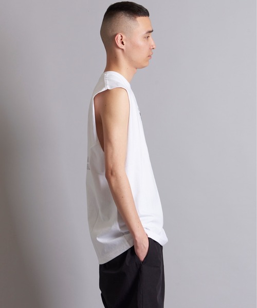 RVCA（ルーカ）の「RVCA UP STATE  CUTOFF TANK（タンクトップ・メンズ・ホワイト/ブラック・L/M）」の16枚目の写真