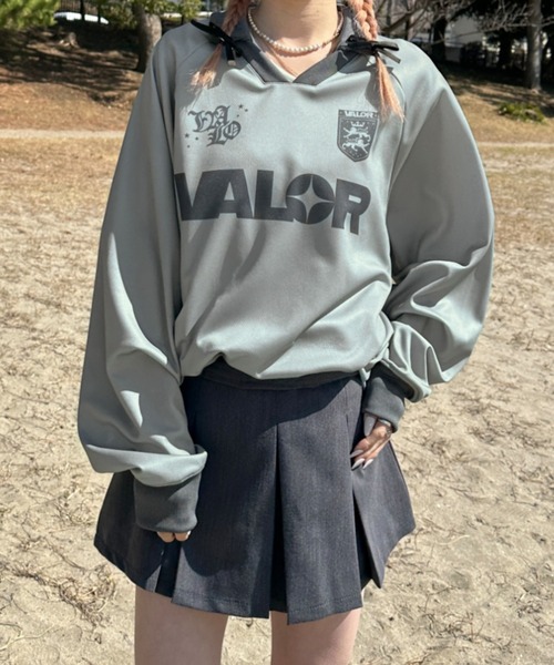 sedacle(セダクル)の「アソートユニフォームデザインプルオーバー(Tシャツ/カットソー・メンズ・オフホワイト/ピンク/アイボリー/ブラック/ブルー/グレー・SMALL/LARGE/MEDIUM)」の4枚目の写真