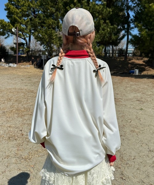 sedacle(セダクル)の「アソートユニフォームデザインプルオーバー(Tシャツ/カットソー・メンズ・オフホワイト/ピンク/アイボリー/ブラック/ブルー/グレー・SMALL/LARGE/MEDIUM)」の14枚目の写真