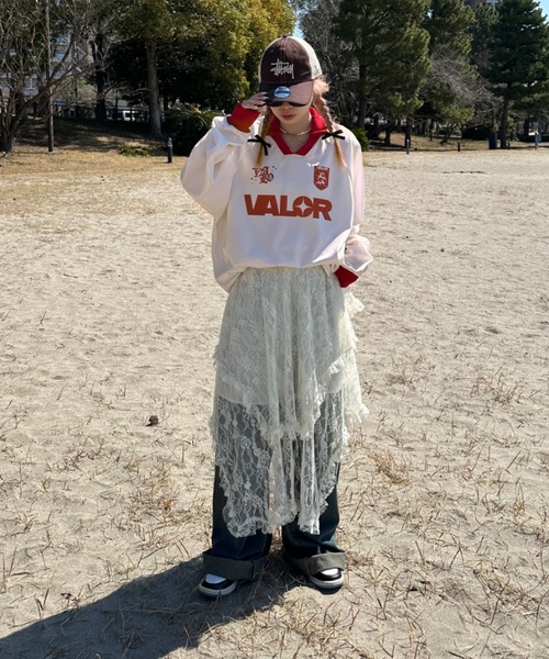 sedacle(セダクル)の「アソートユニフォームデザインプルオーバー(Tシャツ/カットソー・メンズ・オフホワイト/ピンク/アイボリー/ブラック/ブルー/グレー・SMALL/LARGE/MEDIUM)」の13枚目の写真