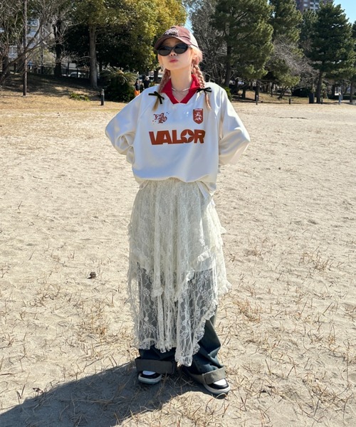 sedacle(セダクル)の「アソートユニフォームデザインプルオーバー(Tシャツ/カットソー・メンズ・オフホワイト/ピンク/アイボリー/ブラック/ブルー/グレー・SMALL/LARGE/MEDIUM)」の12枚目の写真