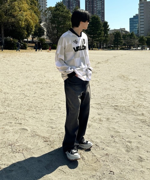 sedacle(セダクル)の「アソートユニフォームデザインプルオーバー(Tシャツ/カットソー・メンズ・オフホワイト/ピンク/アイボリー/ブラック/ブルー/グレー・SMALL/LARGE/MEDIUM)」の18枚目の写真