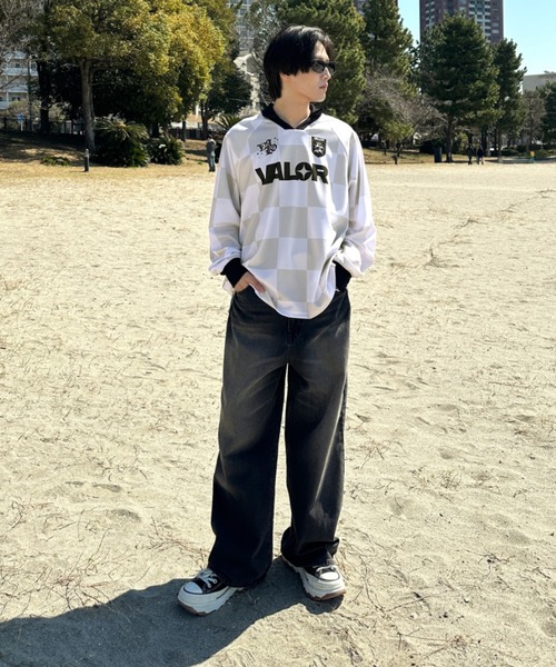 sedacle(セダクル)の「アソートユニフォームデザインプルオーバー(Tシャツ/カットソー・メンズ・オフホワイト/ピンク/アイボリー/ブラック/ブルー/グレー・SMALL/LARGE/MEDIUM)」の17枚目の写真