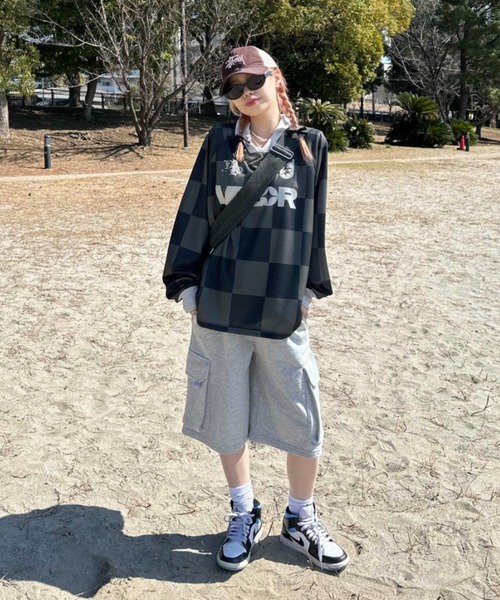 sedacle(セダクル)の「アソートユニフォームデザインプルオーバー(Tシャツ/カットソー・メンズ・オフホワイト/ピンク/アイボリー/ブラック/ブルー/グレー・SMALL/LARGE/MEDIUM)」の7枚目の写真