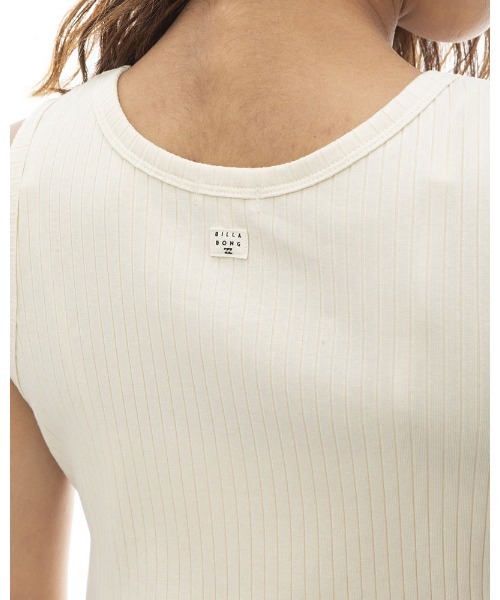 BILLABONG(ビラボン)の「BILLABONG レディース 【CHILLWEAR】 RIB TANK タンクトップ 【2024年春夏モデル】/ビラボン(タンクトップ・レディース・ブラック/グリーン系その他/アイボリー・MEDIUM)」の6枚目の写真