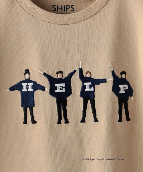 【希少　ビートルズ　Tシャツ「Beatles For Sale」】Ships セール】【WEB限定】SHIPS: THE BEATLES エンブロイダリー T