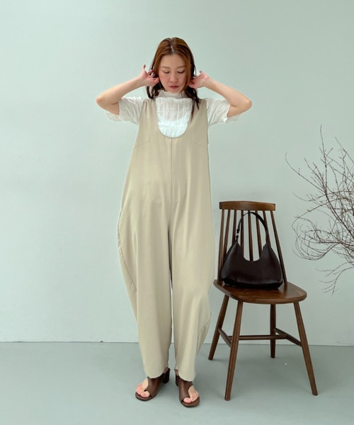 y/m(イム)の「コットンシャーリングトップス(Tシャツ/カットソー・レディース・ブラック/オフホワイト/オレンジ・FREE)」の21枚目の写真