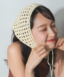 Monocoro toppi（モノコロトッピ）の「クロシェ ナチュラル バブーシュカ（ニットキャップ/ビーニー）」