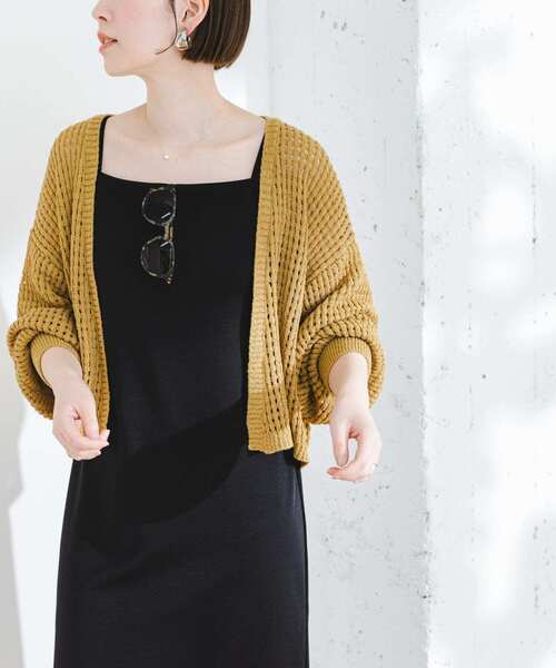 F by ROSSO（エフバイロッソ）の「F by ROSSO　カップ付スクエアネックキャミワンピース（ワンピース・レディース・ブラック/ブラウン・36/38）」の2枚目の写真