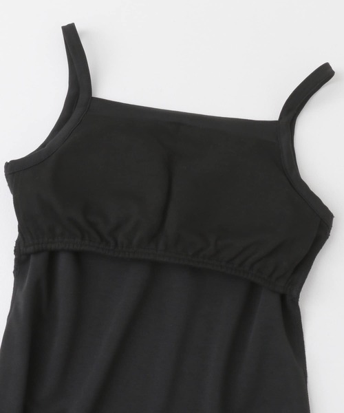F by ROSSO（エフバイロッソ）の「F by ROSSO　カップ付スクエアネックキャミワンピース（ワンピース・レディース・ブラック/ブラウン・36/38）」の4枚目の写真