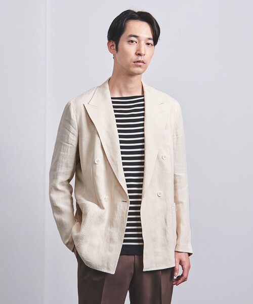 610 ユナイテッドアローズ ダブルテーラードジャケット 定価4.5万 マンテコ 610 ユナイテッドアローズ ダブルテーラードジャケット 定価4.5万