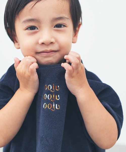 ooju(オージュ)の「【ooju】パイルT-shirts(Tシャツ/カットソー・キッズ・ベージュ/ネイビー/イエロー・1/2/3/4)」の3枚目の写真