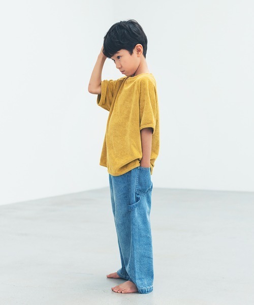 ooju(オージュ)の「【ooju】パイルT-shirts(Tシャツ/カットソー・キッズ・ベージュ/ネイビー/イエロー・1/2/3/4)」の10枚目の写真