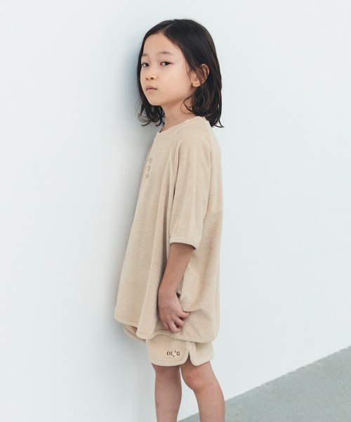 ooju(オージュ)の「【ooju】パイルT-shirts(Tシャツ/カットソー・キッズ・ベージュ/ネイビー/イエロー・1/2/3/4)」の12枚目の写真