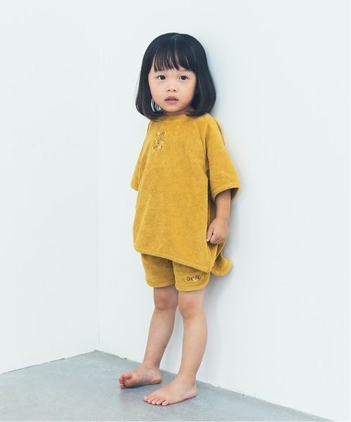 ooju(オージュ)の「【ooju】パイルT-shirts(Tシャツ/カットソー・キッズ・ベージュ/ネイビー/イエロー・1/2/3/4)」の6枚目の写真