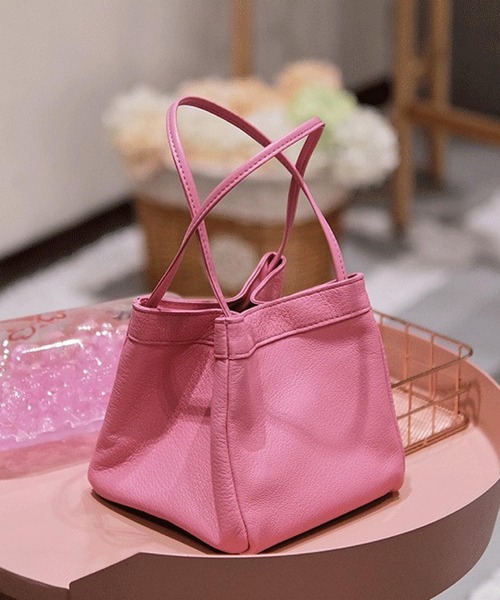 Mignonjour(ミニョンジュール)の「Mignonjour/スクエアハンドバッグ M2387(ハンドバッグ・レディース・ピンク/グリーン/ホワイト/シルバー/ブラック・FREE)」の10枚目の写真