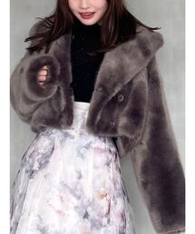 MERCURYDUO | テーラードカラーファーコート(その他アウター)