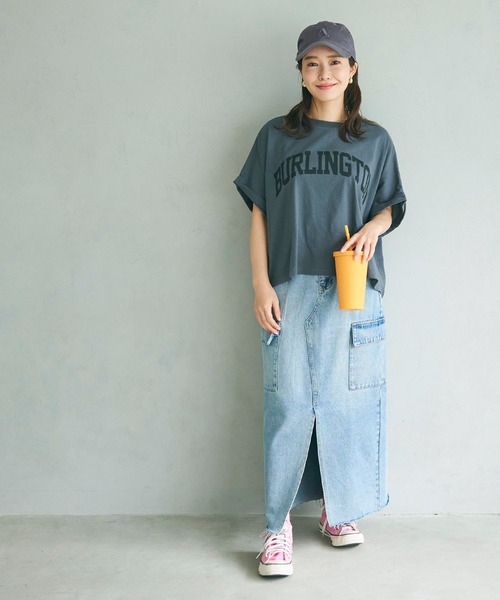coca（coca）（コカ）の「ワンポイント刺繍キャップ（キャップ・レディース・チャコール/ベージュ・ONE SIZE）」の3枚目の写真
